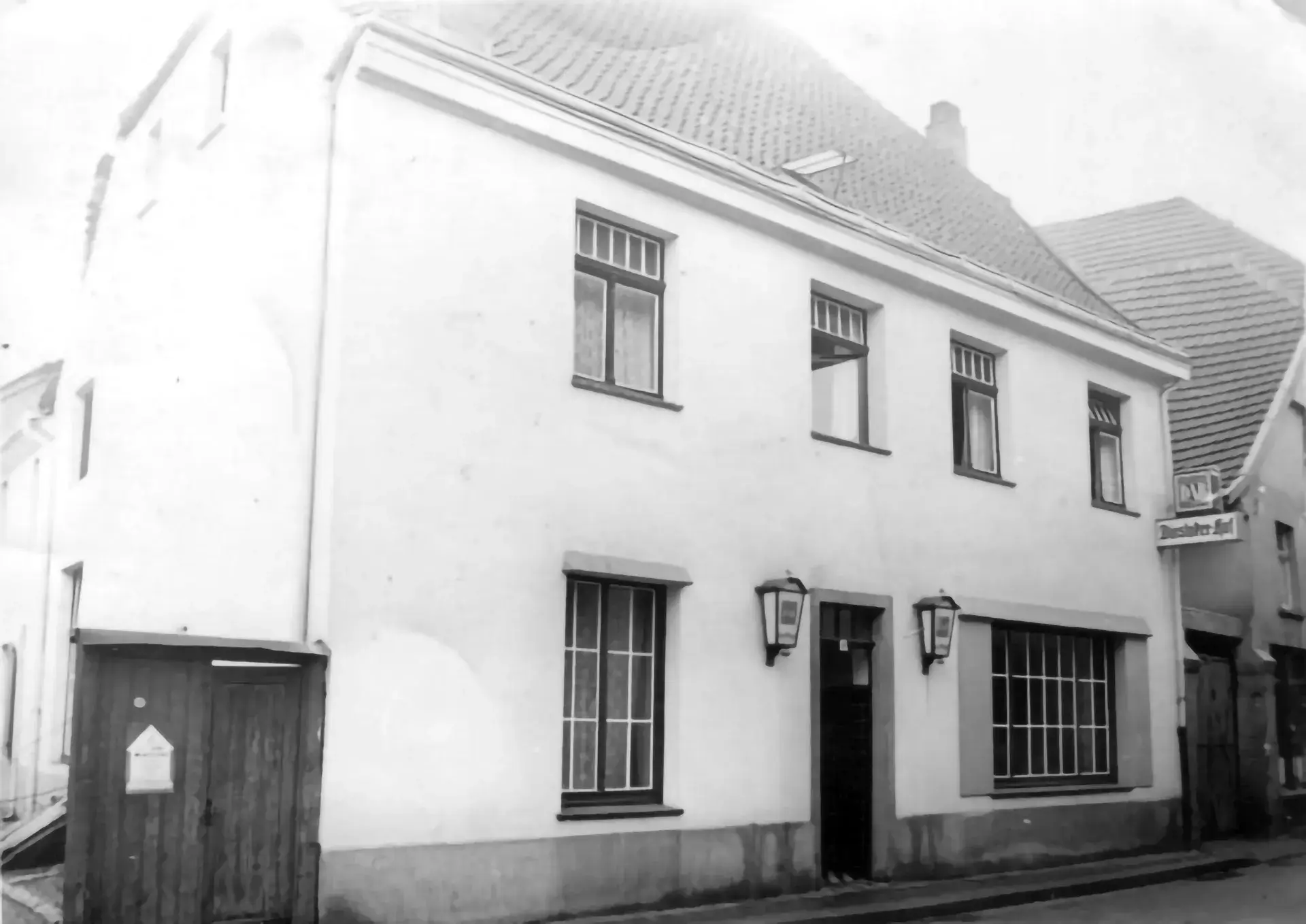 Gründungslokal „Hotel Restaurant Dinslakener Hof“ in Dinslaken (Aufnahme aus den 1930er Jahren)